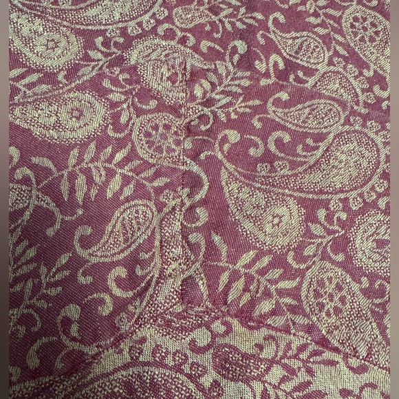 100% Estonian Linen Paisley Tablecloth Round 68” - Picture 4 of 6